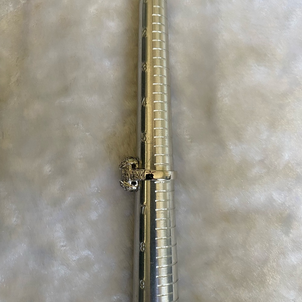 925 Amethyst Rhinestone Statement Ring - image 6